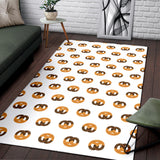 Pretzels Pattern Print Design 02 Area Rug