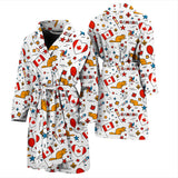 Canada Pattern Print Design 03 Men's Bathrobe
