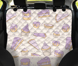 Cakes Pies Tarts Muffins And Eclairs Purple Blueberry Topping Pattern Dog Car Seat Covers