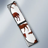 Horses Running Pattern Background Car Sun Shade