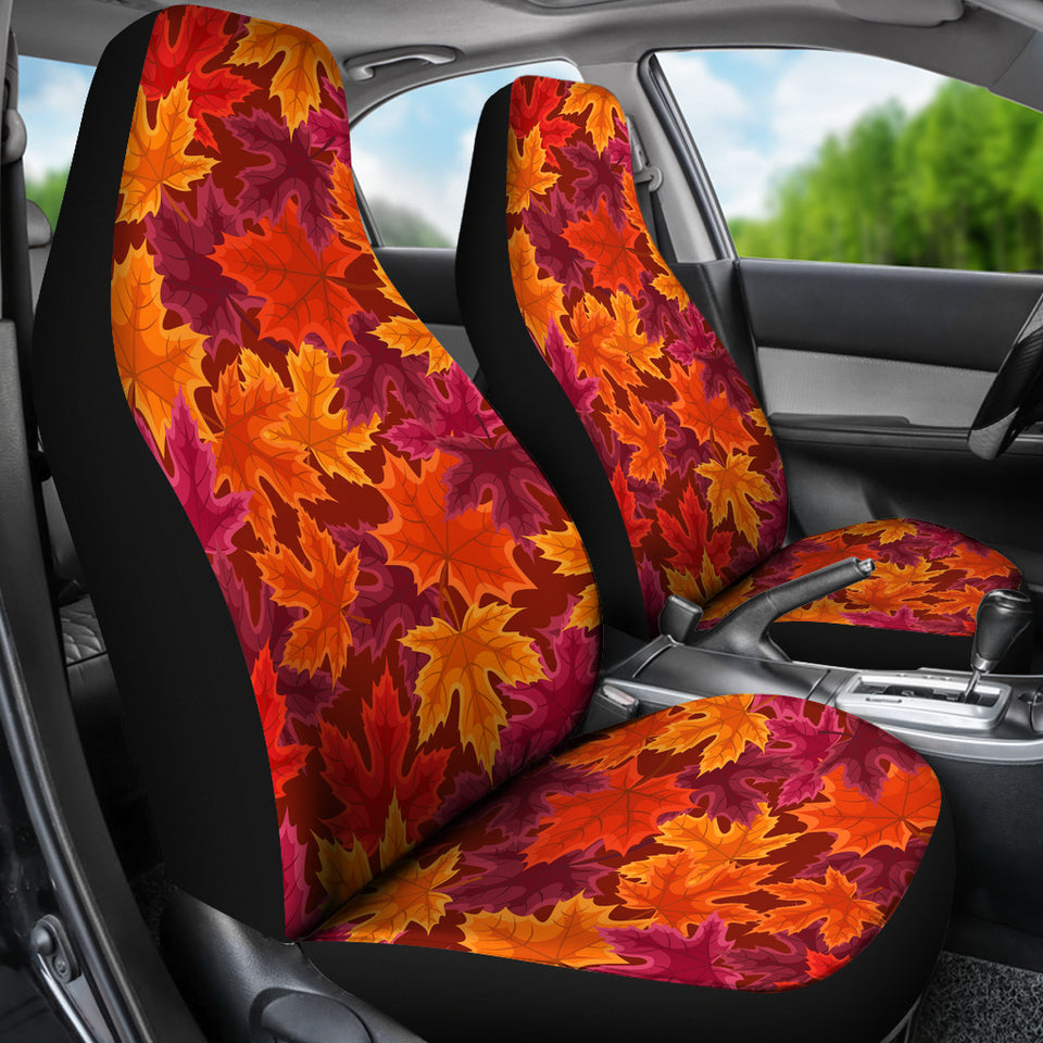 Autumn Maple Leaf Pattern Universal Fit Car Seat Covers