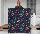 Colorful Space Pattern Planet Star Premium Quilt