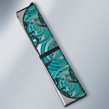 Anchor Nautical Green Background Car Sun Shade