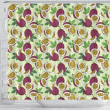 Passion Fruit Pattern Shower Curtain Fulfilled In US