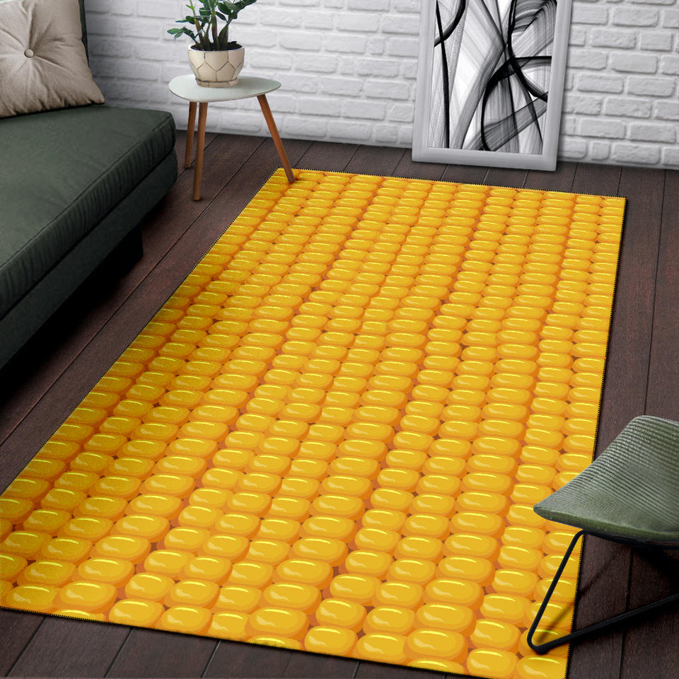 Corn Pattern Print Design 04 Area Rug