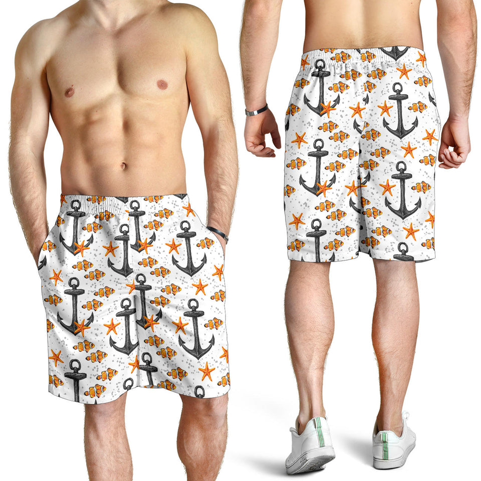 Clown Fish Pattern Print Design 02 Men Shorts