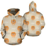 Cute Brown Pomeranian Puppy  Men Women Pullover Hoodie