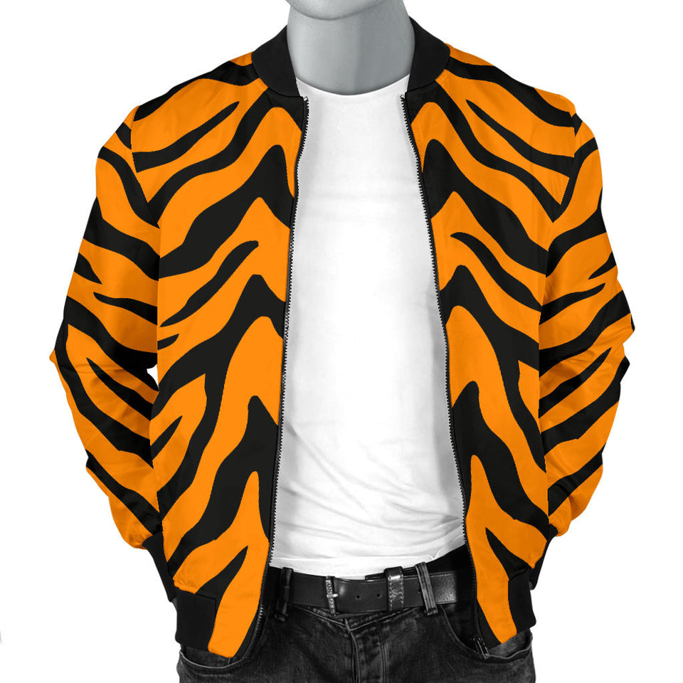 Bengal Tigers Skin Print Pattern Men'S Bomber Jacket