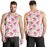 Cute little mermaid pattern Men Tank Top