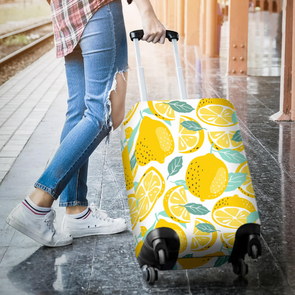 Lemon Design Pattern Luggage Covers