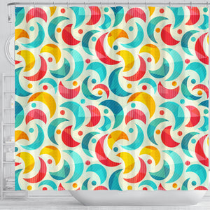 Colorful Moon Pattern Shower Curtain Fulfilled In US