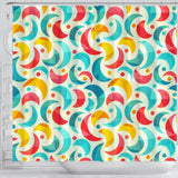 Colorful Moon Pattern Shower Curtain Fulfilled In US