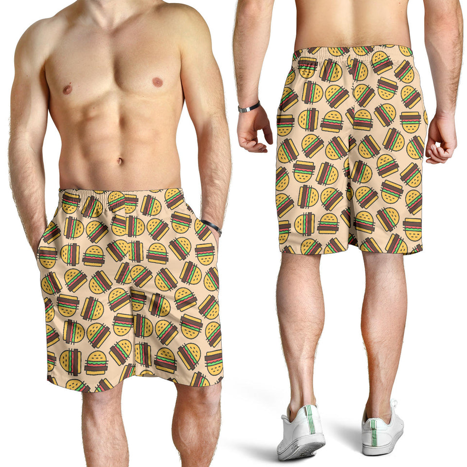 Hamburger Pattern Print Design 01 Men Shorts