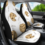 Sketch Style Cookie Pattern Universal Fit Car Seat Covers
