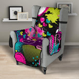 heart dot wave star creative design pattern Chair Cover Protector