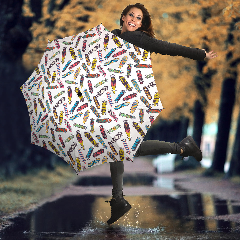Skate Board Pattern Print Design 05 Umbrella