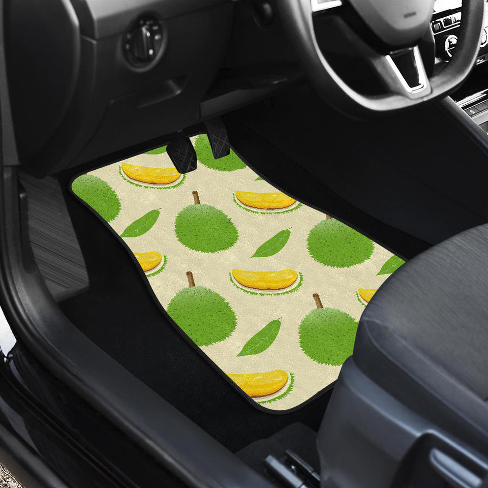 Durian Pattern Front And Back Car Mats