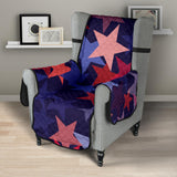 Red blue star pattern Chair Cover Protector