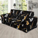 Saxophone Design Pattern Sofa Slipcover
