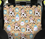 Cow Bottle Of Milk Pattern Dog Car Seat Covers