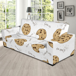Sketch Style Cookie Pattern Sofa Slipcover