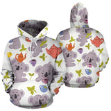 Cute Koalas Teapots Tea Men Women Pullover Hoodie