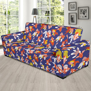 Goldfish Pattern Print Design 04 Sofa Slipcover