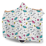 Candy Design Pattern Hooded Blanket