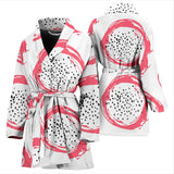 Hand Drawn Dragon Fruit Women'S Bathrobe