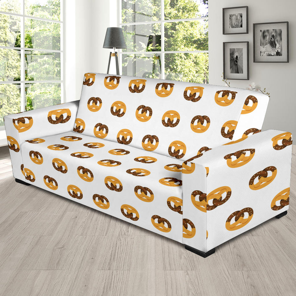 Pretzels Pattern Print Design 02  Sofa Slipcover
