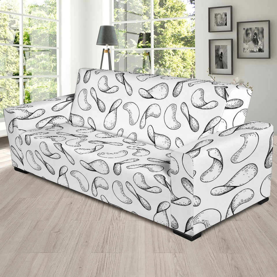 Potato Chips Pattern Print Design 04  Sofa Slipcover