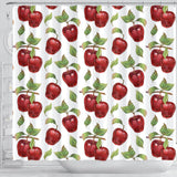Red Apples Pattern Shower Curtain Fulfilled In US