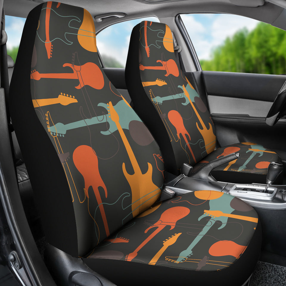 Electric Guitars Pattern Universal Fit Car Seat Covers