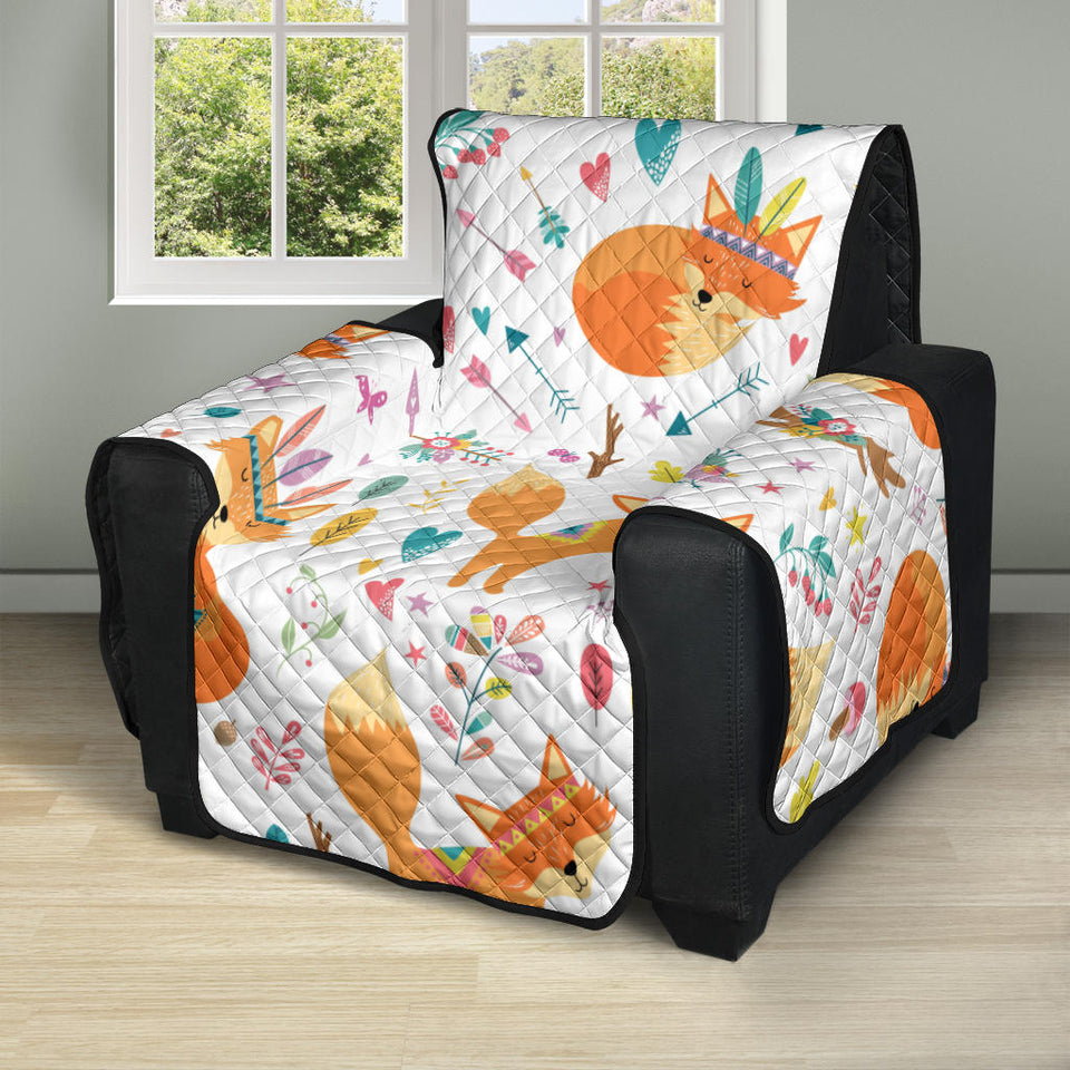 cute tribal fox pattern Recliner Cover Protector