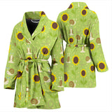 Snail Pattern Print Design 01 Women's Bathrobe