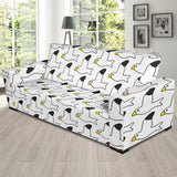 Seagull Pattern Print Design 05  Sofa Slipcover