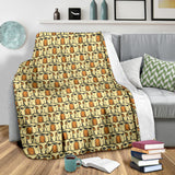English Bulldog Pattern Print Design 02 Premium Blanket