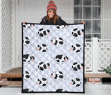 Cute Cows Pattern Premium Quilt