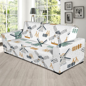 Windmill Pattern Sofa Slipcover