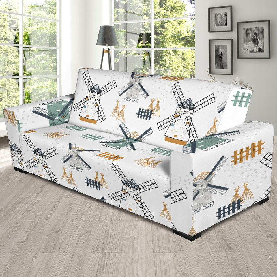 Windmill Pattern Sofa Slipcover