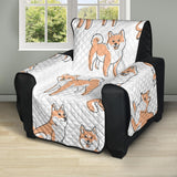shiba inu dog pattern Recliner Cover Protector