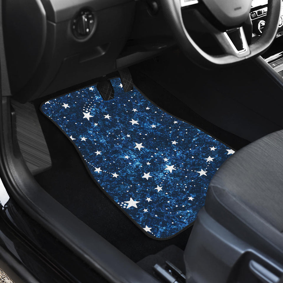 Night Sky Star Pattern Front Car Mats