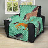 Colorful horses pattern Recliner Cover Protector