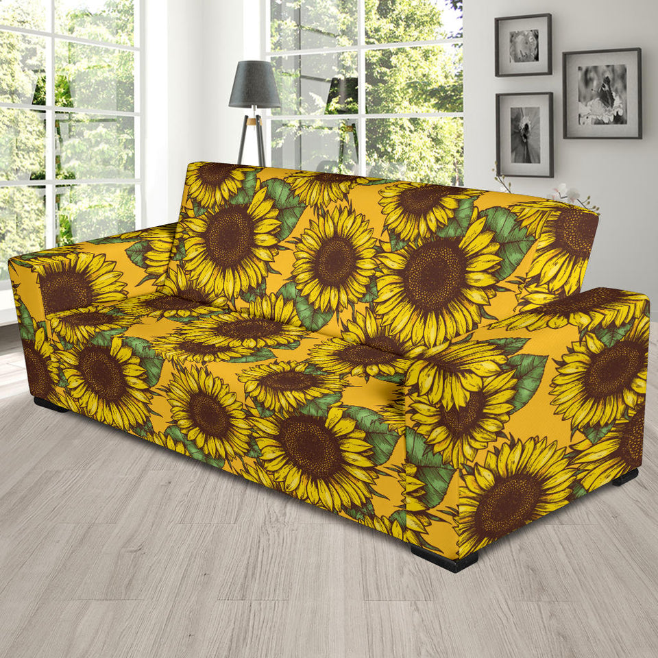 Sunflower Pattern Sofa Slipcover