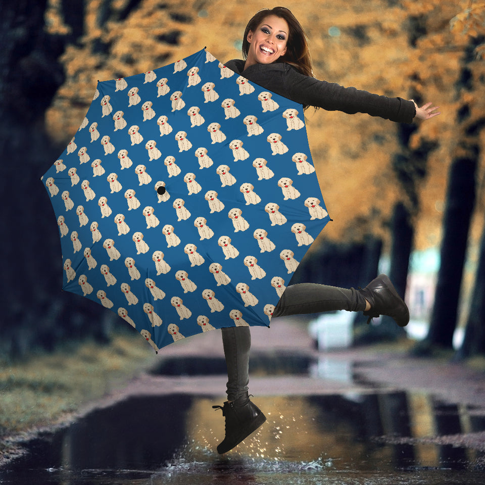 Golden Retriever Pattern Print Design 03 Umbrella