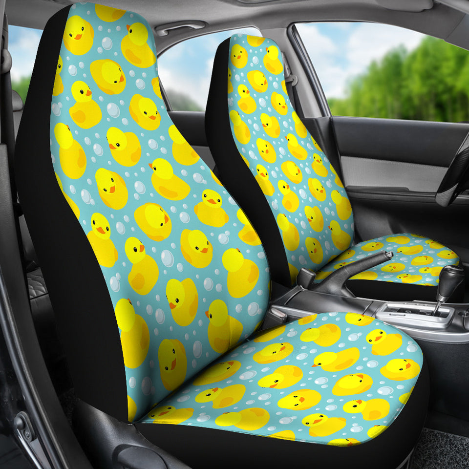 Duck Toy Pattern Print Design 03 Universal Fit Car Seat Covers