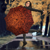 Cocoa Beans Tribal Polynesian Pattern Umbrella