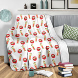 Daruma Japanese Wooden Doll Premium Blanket