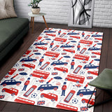 British Pattern Print Design 03 Area Rug