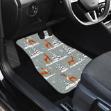 Beautiful Deers Winter Christmas Front And Back Car Mats